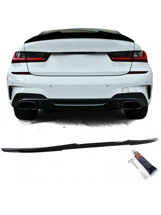 Zadní křídlo, spoiler BMW 3 G20 - černý lesklý (ducktail)